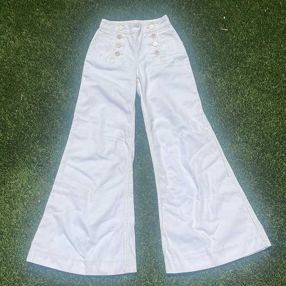 Zimmermann Women’s White High-Rise Postcard Jeans - Picture 2 of 7